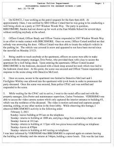 Canton Police Report Birchmore Sandra Birchmore well being check on a party at 3307 Windsor Woods Way.