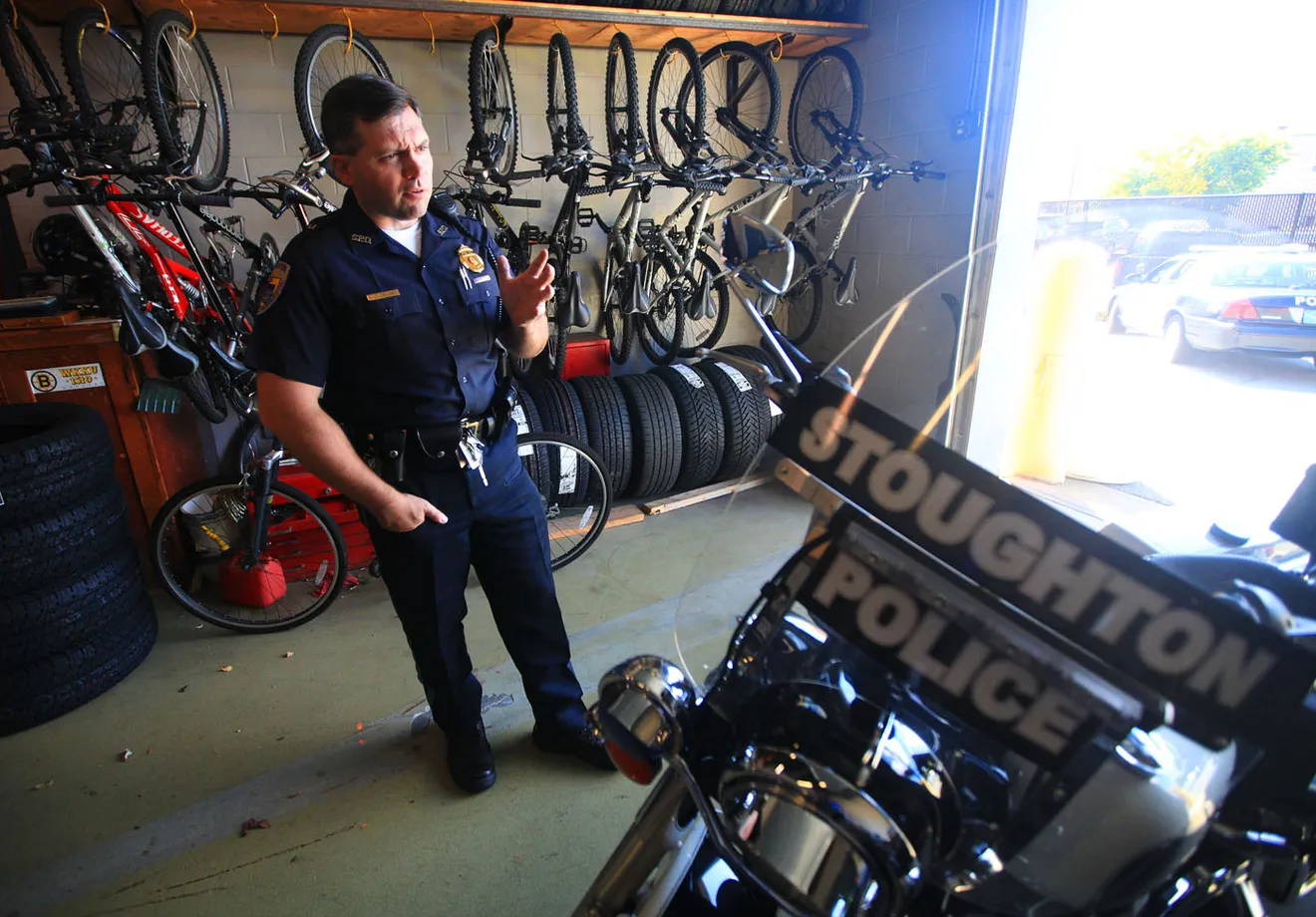 December 25, 2011 The 11th year of police Executive Officer Robert Devine’s involvement with the Stoughton Police Explorers wrapped up recently with a Christmas party at Town Spa Pizza.