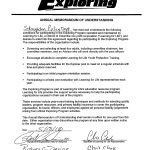 2010 Police Explorers Contract signed by Robert Devine