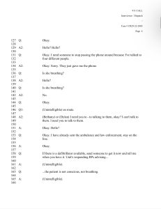 911 Call Transcript – November 13, 2022