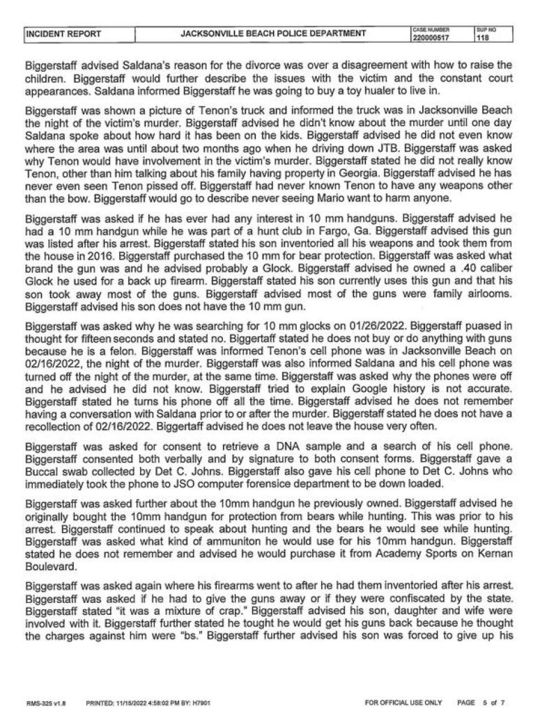 John Biggerstaff - Murder of Jared-Bridegan